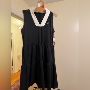 Nautica Women's Black Dress with White Trim